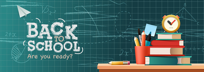 Welcome Back Stack Back To School Vector Design Welcome Back To School Greeting Text With ...