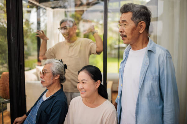 istock Old friends gathered 2162705296