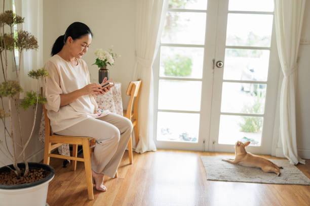 istock Mature woman at home 2162705352