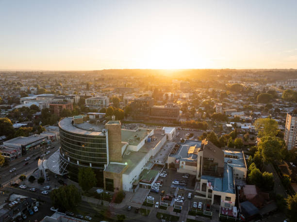 istock Aerial view of Temuco at sunset 2162707482