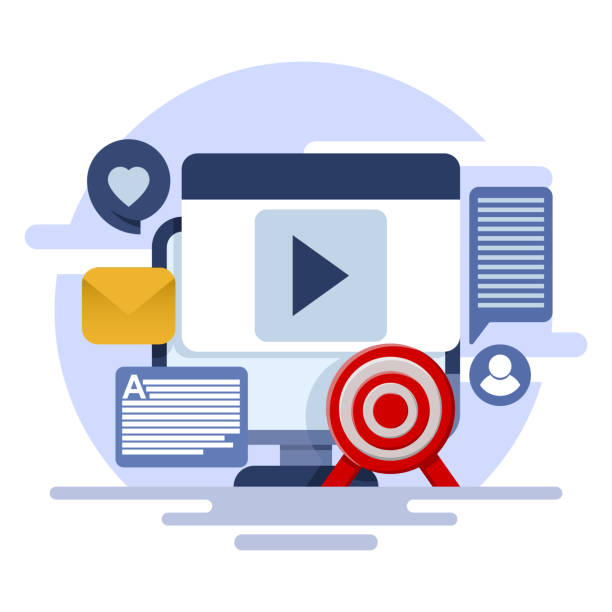 istock Concept of Content marketing on the internet, Posting content on social media, Writing useful content for the audience, Email marketing, SEO, branded content, flat vector illustration on background. 2162707588