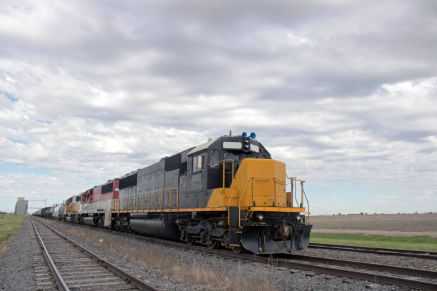 istock Yellow train in Kansas 2162710572