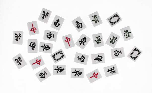 istock Mahjong dice isolated on white background 2162711086