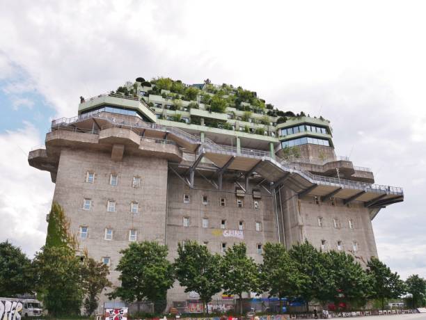 Green bunker in Hamburg