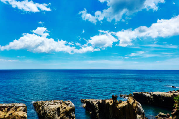 cloudscape, blue sky, dramatic sky, horizon over water