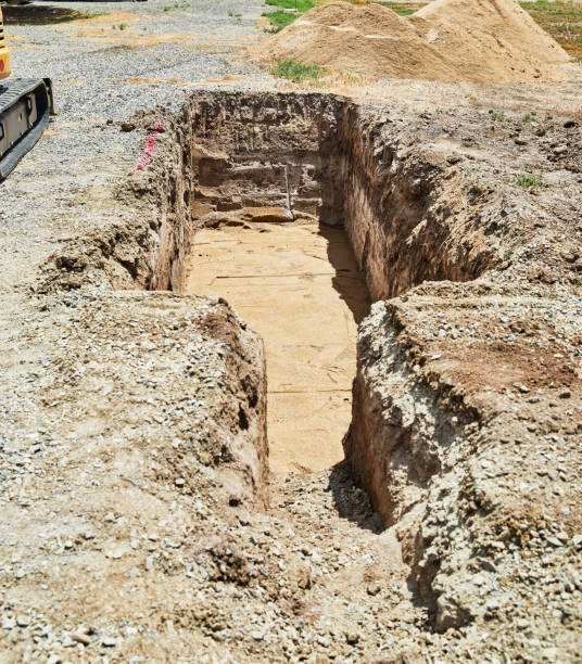 istock Large hole to bury a 1000 gallon propane tank 2162732632