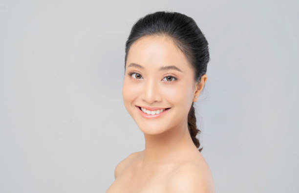istock Beautiful asian woman with a beautiful face. 2162736265