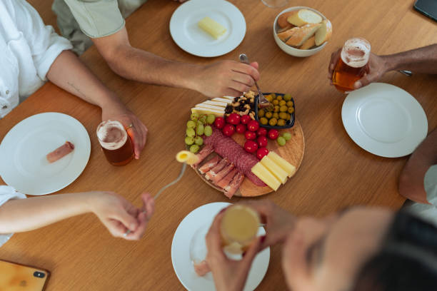 istock Casual Friends Gathering with Styled Table Setting 2162743600
