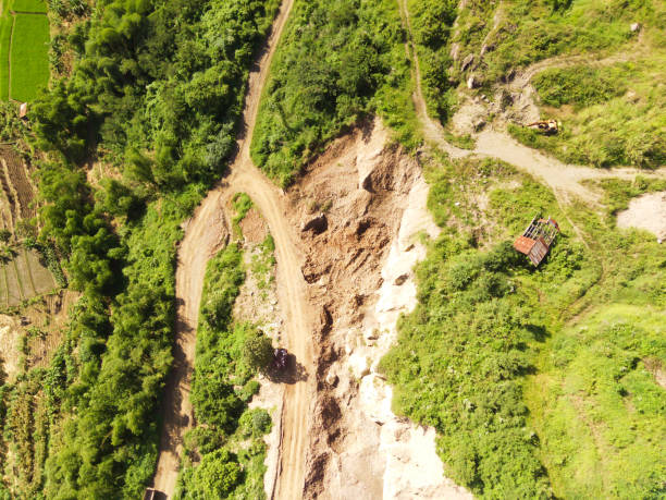 istock Sand mining on the slopes of Mount Padakasih 2162744813