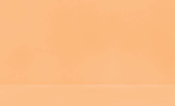 istock Empty autumn beige orange cream room studio for product presentation. 2162749912