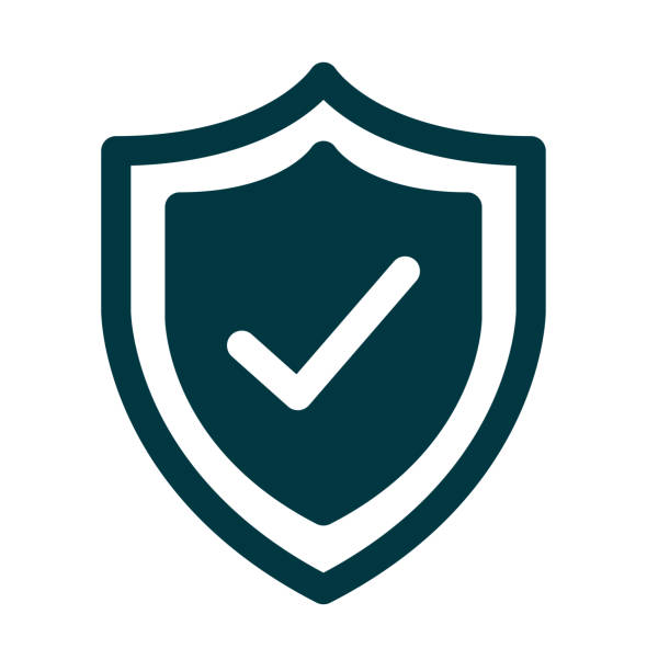 schild-symbol-symbol - versicherung stock-grafiken, -clipart, -cartoons und -symbole