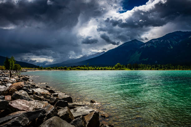 beautiful lake in Alberta in Canada