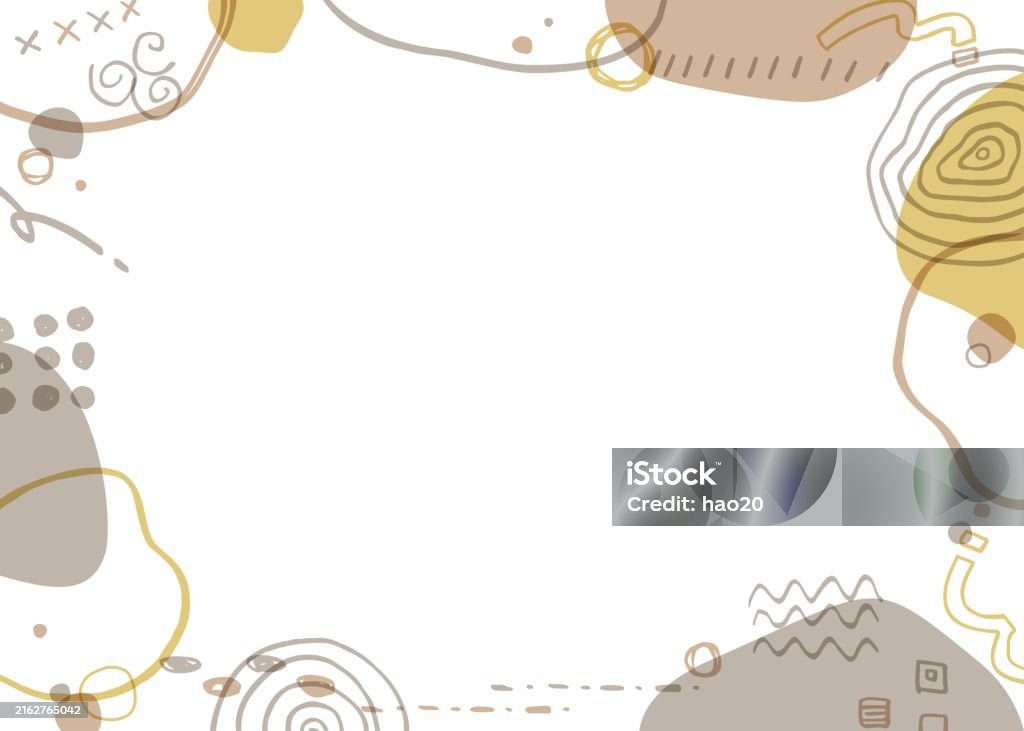 Patterned Colored Frame Hand Drawn Patterned Frames Frames With Soothing Color Schemes Stock ...