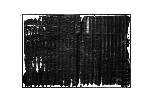 istock Black Paint Grunge Texture Background With Ripped Cardboard Lines 2162766524