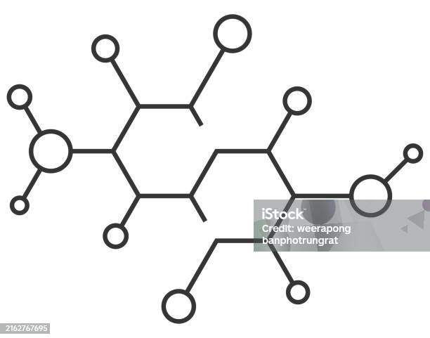 Science Study And Research Molecular Structure Of The Molecule ...