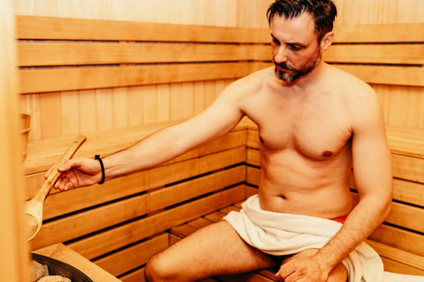 istock Sauna Reflections: A Portrait of Peaceful Repose 2162768666