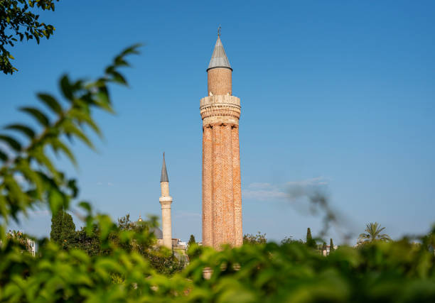 Yivli Minaret (Fluted Minaret) Mosque in Antalya, Turkiye