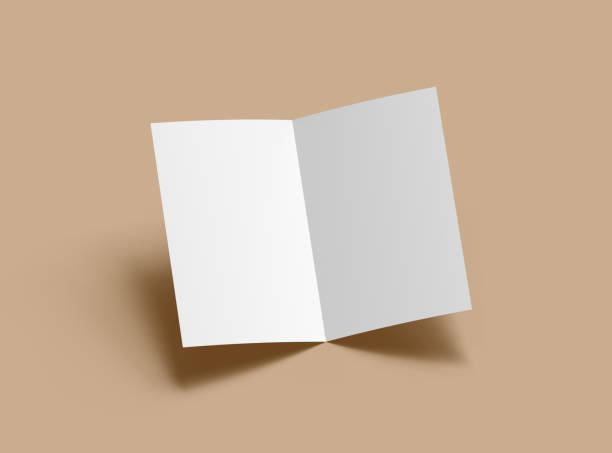 istock Customizable Half Fold 8,5x11 letter brochure mockup to present your design. 3d render 2162779589