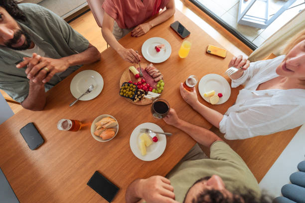 istock Casual Friends Gathering with Table Spread 2162779733
