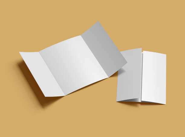 istock Customizable Letter Gate Fold Brochure Mockup 8x11 inc to present your design. 3d render 2162781667