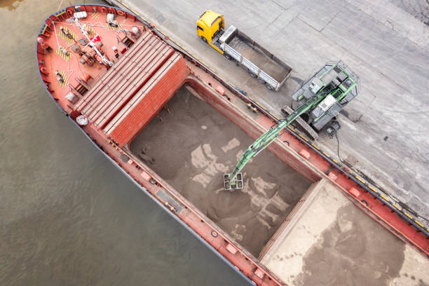 Silt cleaning industrial ship