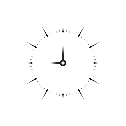 Linear Analog Clock Concept Analog Clock Design Round Clock Dial Stock ...