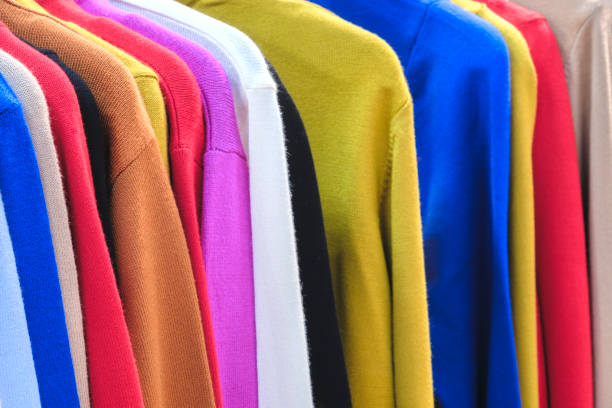 istock multicolor clothing in the store market 2162790362