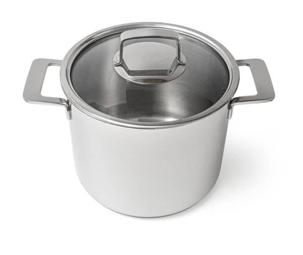 istock steel saucepan with glass lid 2162790814