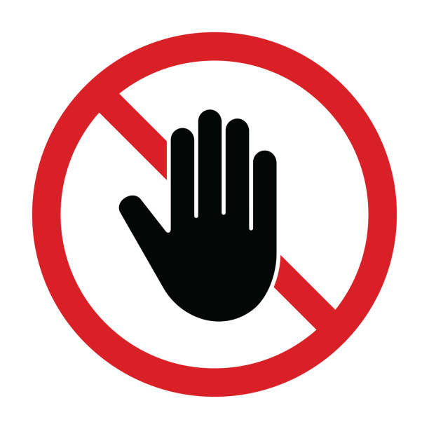 No Entry Sign No Trespassing Sign sign stock illustrations