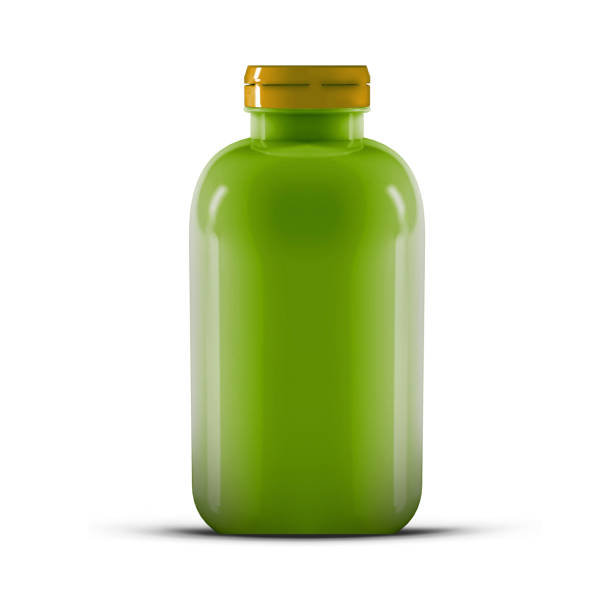 istock Supplement Mock-up glass Bottle 3D rendering 3D illustration 2162795723