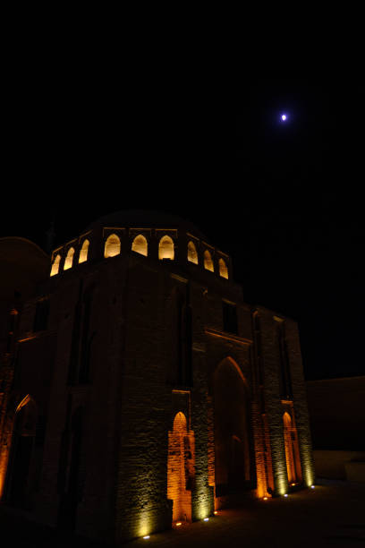 istock Night at city Yazd. Illuminated streets 2162796976