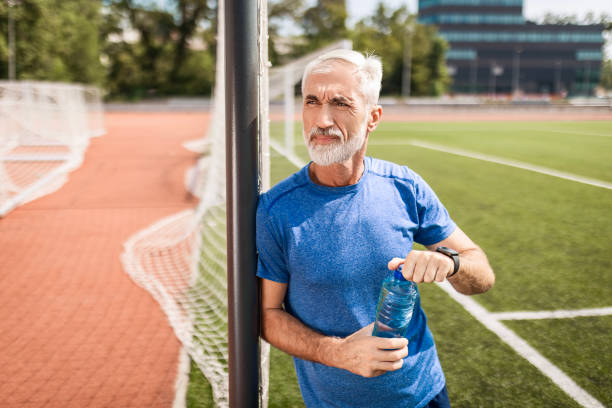 istock Senior Athlete Takes a Break on the Track 2162804485