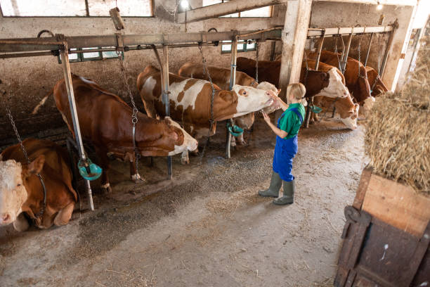 istock Female farmer on the farm 2162807627