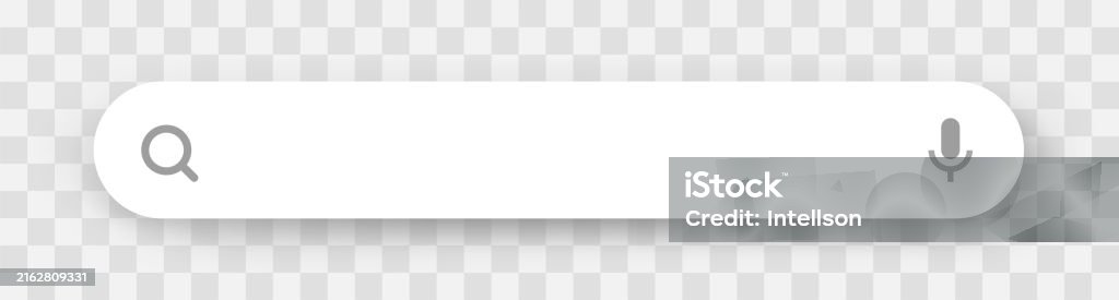Search Translucent Background Search Bar Search Boxes With Shadow On Transparent Background Stock ...