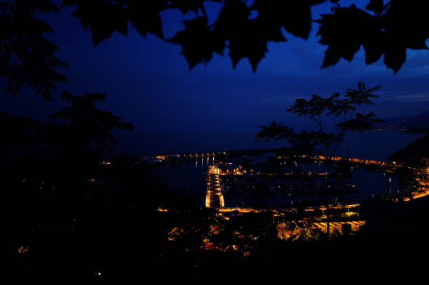 Ventimiglia Port by night