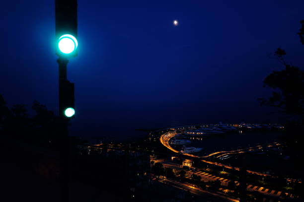 Ventimiglia Port by night