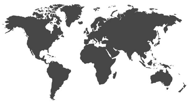world map - карта мира stock illustrations