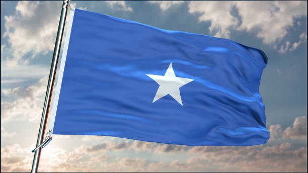 istock Somalia flag background realistic waving in the wind 8K 2162822125