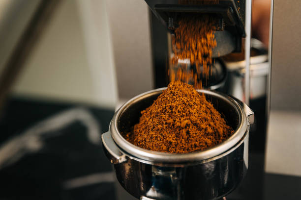 istock Coffee grinder that grinds freshly roasted morning coffee 2162822155
