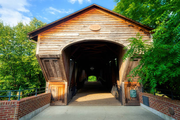 istock Heritage Covered Bridge Entrance, Winston Salem NC 2162835919