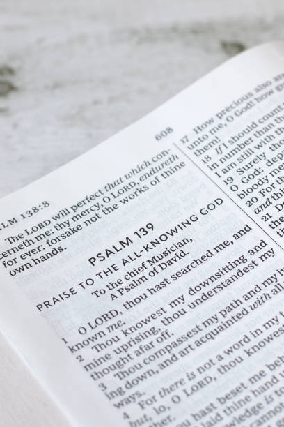 istock Psalm 139 verses in open holy bible book 2162836428