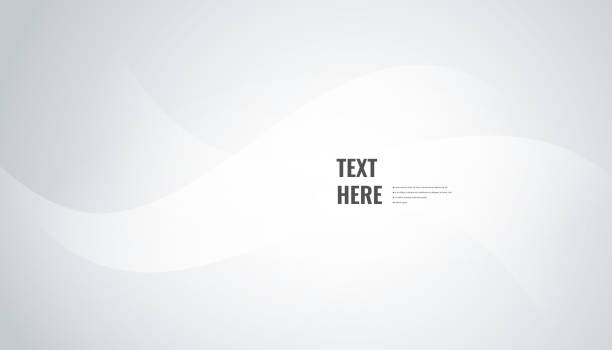 stockillustraties, clipart, cartoons en iconen met abstract subtle white waves background - grijze-achtergrond