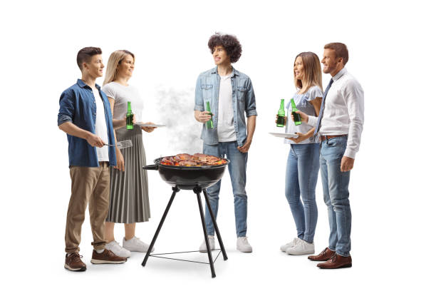 istock Young people at a bbq party with beers 2162838645