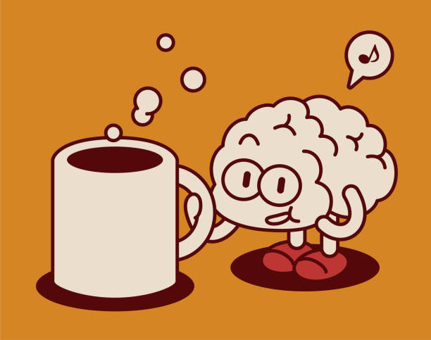 A cute anthropomorphic Brain Man is drinking a cup of hot coffee Unique and Creative Character Designs Vector Art Illustration.
A cute anthropomorphic Brain Man is drinking a cup of hot coffee. big feet cartoon stock illustrations