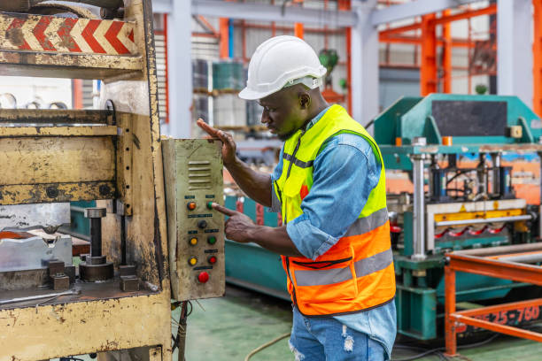 istock Engineers in a metal sheel factory 2162847167