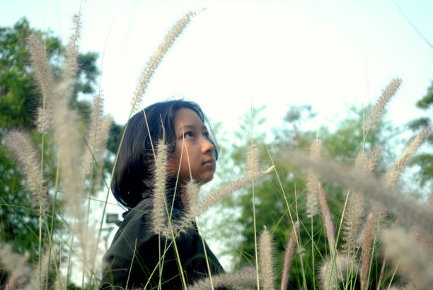 Portrait of Asian girl.