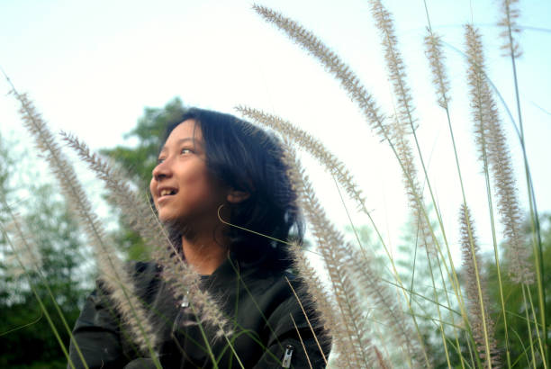 Portrait of Asian girl.