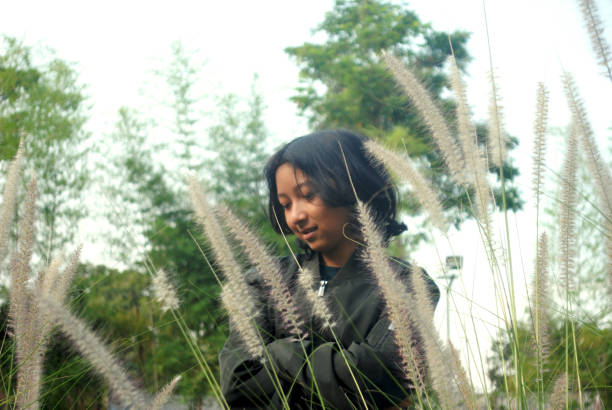 Portrait of Asian girl.