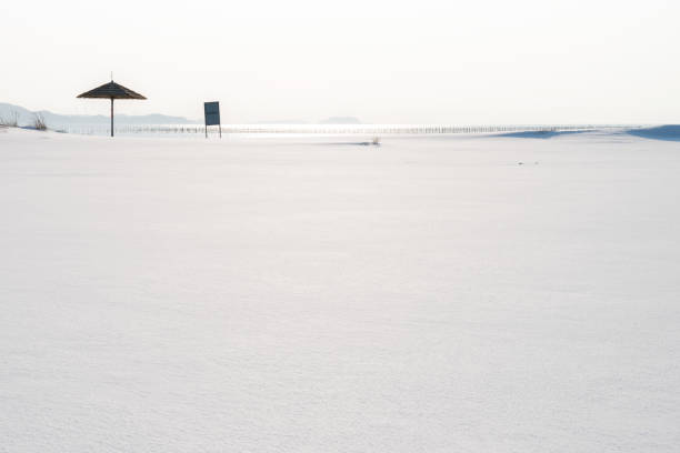 winter landscape in the island