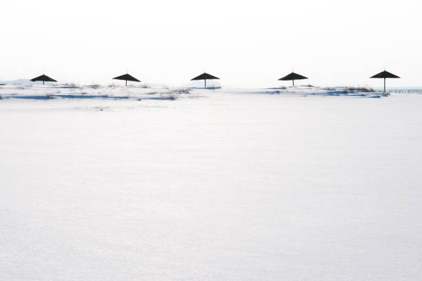 winter landscape in the island